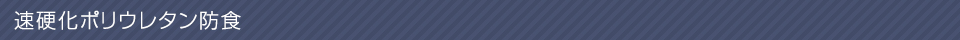 速硬化ポリウレタン防食